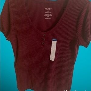 Arizona Jeans Company Maroon Shirt